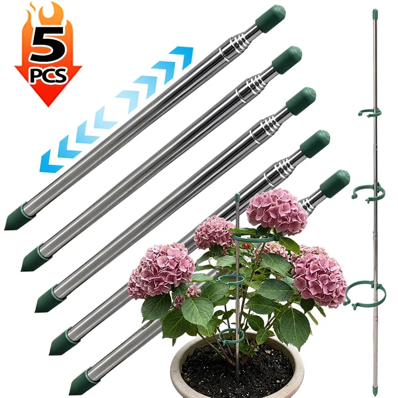 Plant Parent Tools - 5/1 Pièces Anneaux de Soutien Rétractables