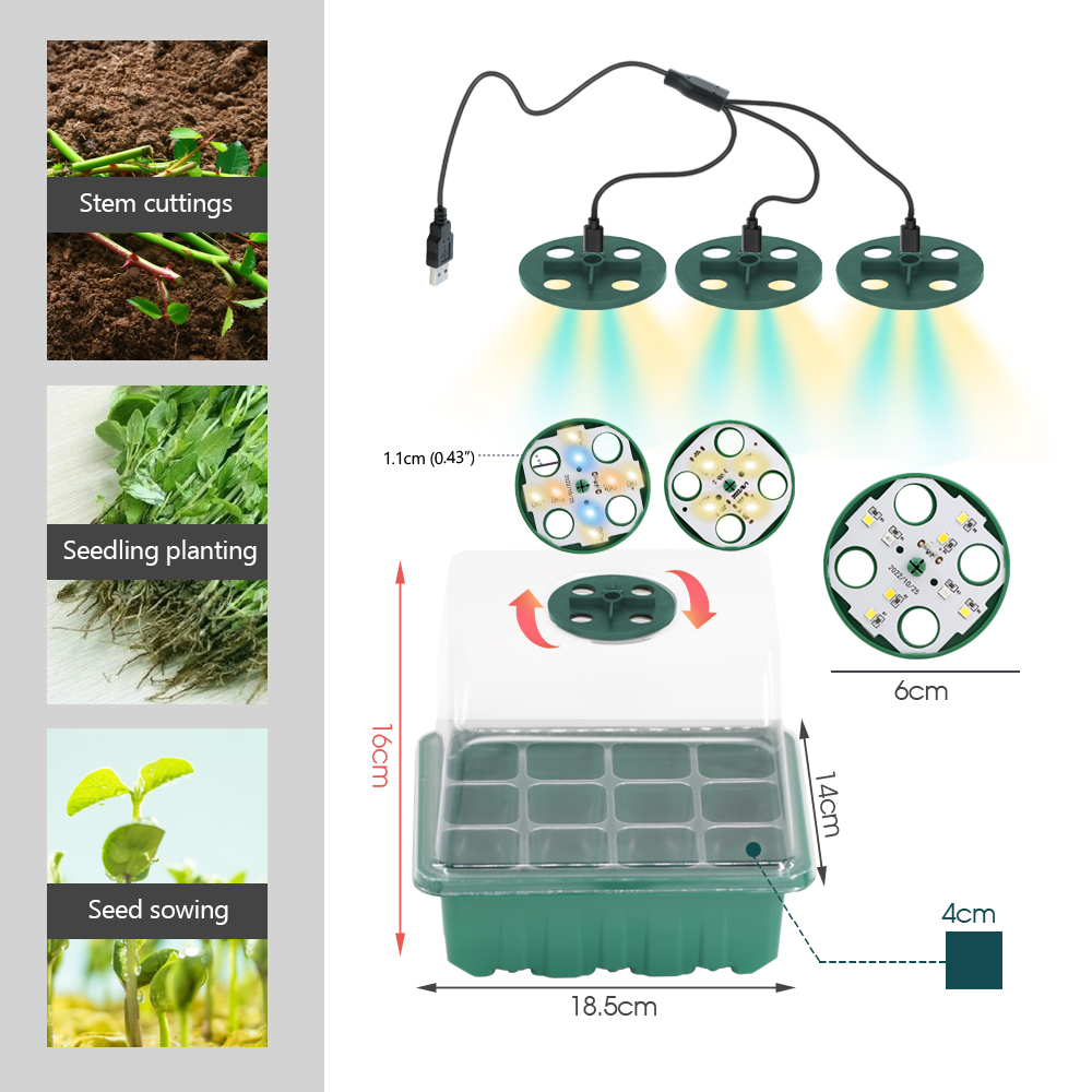 Pots de pépinière LED avec lum - Plant Parenting avis et prix