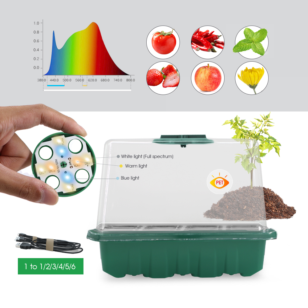 Pots de pépinière LED avec lum - Plant Parenting avis et prix